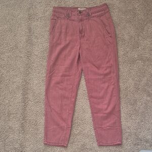 Anthropologie Deep Pink Ankle Pants